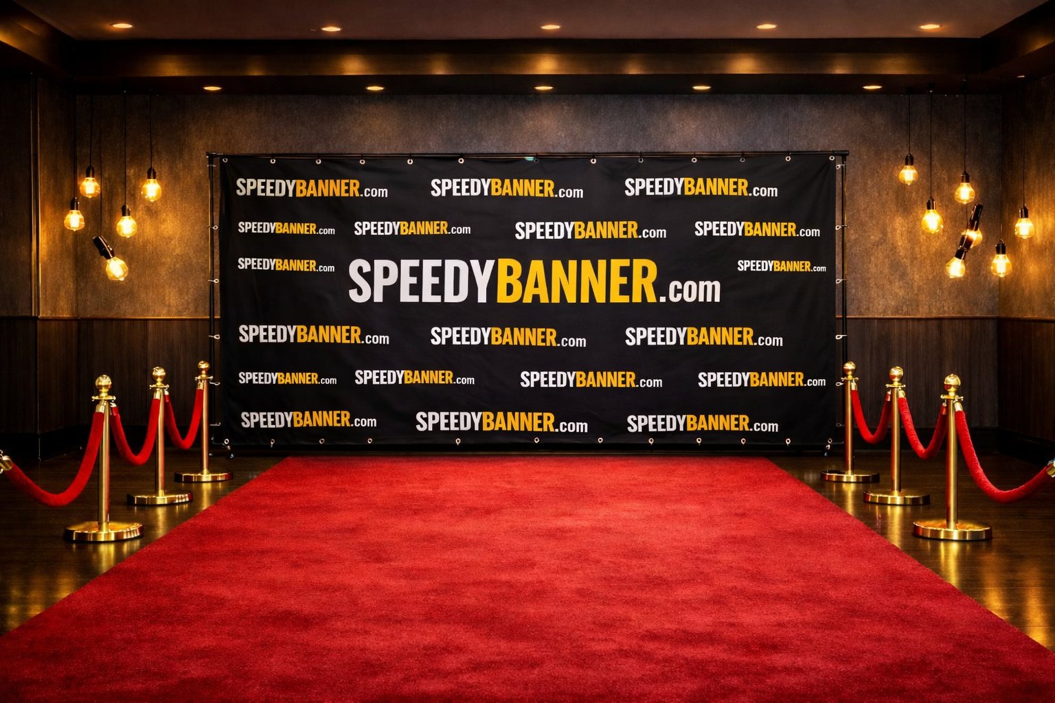 Rush Order Banners Step-and-Repeat Red Carpet